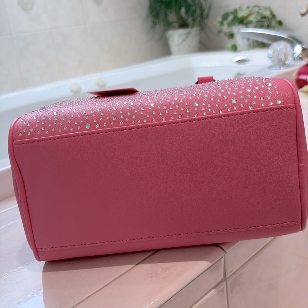 Juicy Couture Dazzle Satchel/Crossbody with Structured Design,Pink Lemonade. NWT - Picture 9 of 11